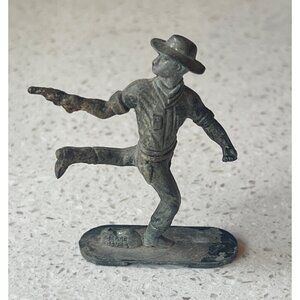 Jesse James Metal Figurine With Base Vintage Hong Kong 2.5” Collectible Outlow
